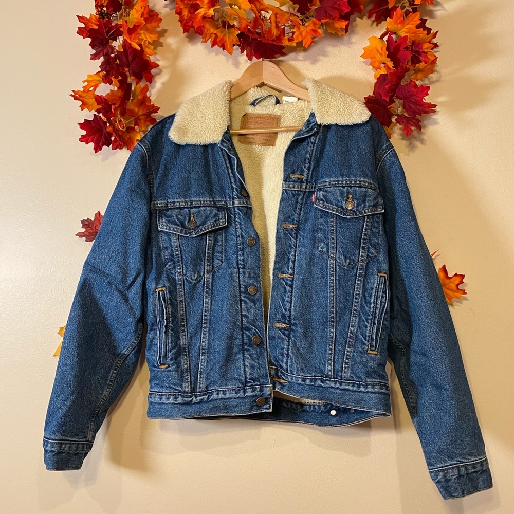 Levi Strauss & Co. Fuzzy Jean Jacket, size S/M